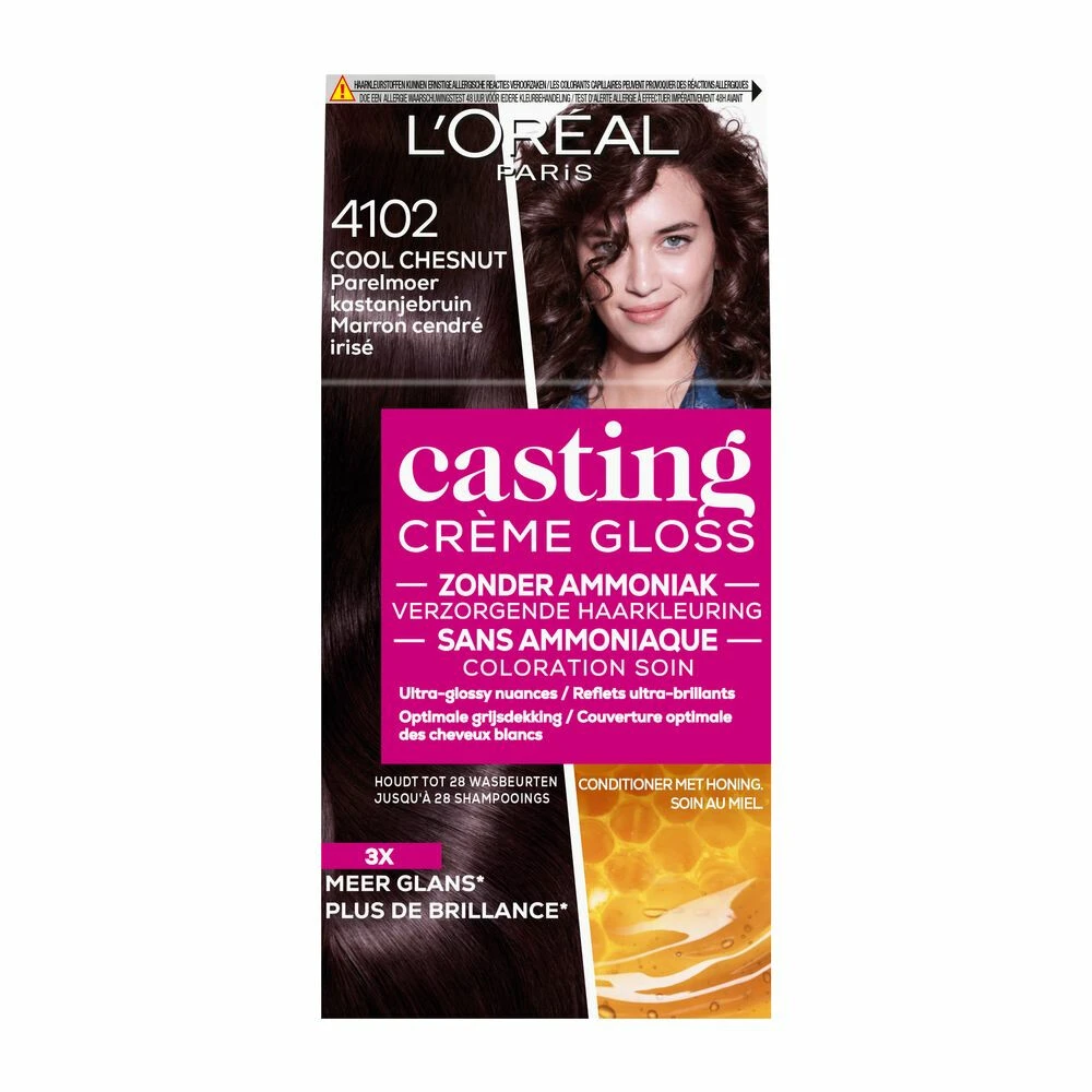 L'Oreal Lu0027Oréal Casting Crème Gloss Haarkleuring 4102 Parelmoer Kastanjebruin 1 L'Oreal Lu0027Oréal Casting Crème Gloss Haarkleuring 4102 Parelmoer Kastanjebruin
