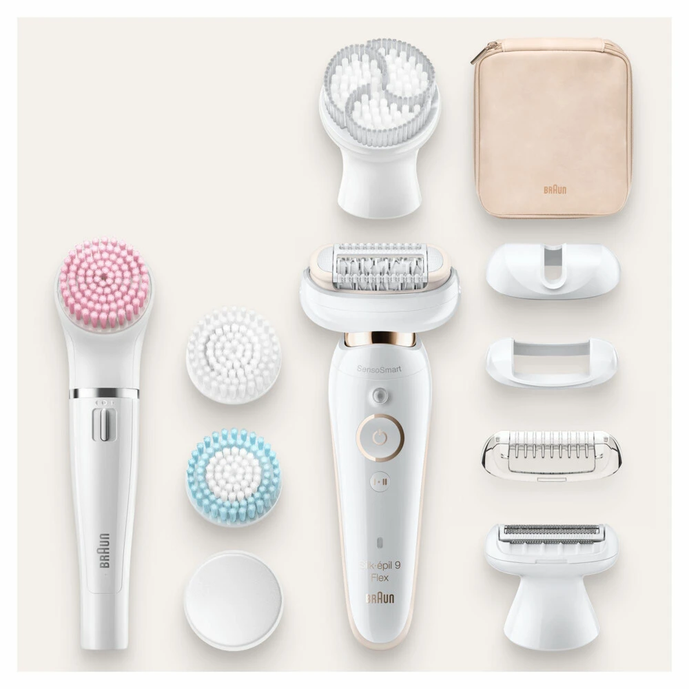 Braun Epilator Silk-épil 9 Flex 9-100 Beautyset Wit / Goud 2 Braun Epilator Silk-épil 9 Flex 9-100 Beautyset Wit / Goud - Afbeelding 2