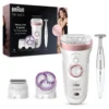 Braun Silk-épil 9 9-980 Epilator Wit / Roségoud