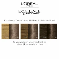 L'Oreal Lu0027Oréal Excellence Cool Cream 7.11 - Ultra Ash Blond -Aanbiedingen Zorg Mooi Winkel 1011792 4