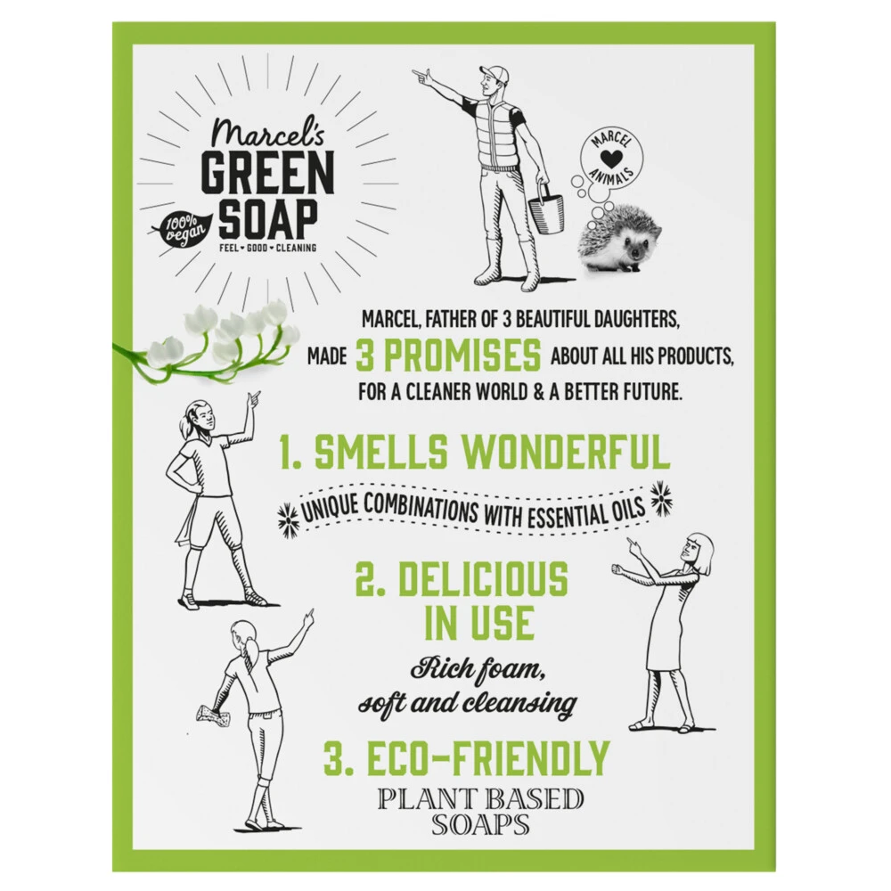 6x Marcelu0027s Green Soap Shampoobar Tonka & Muguet 4 6x Marcelu0027s Green Soap Shampoobar Tonka & Muguet - Afbeelding 4