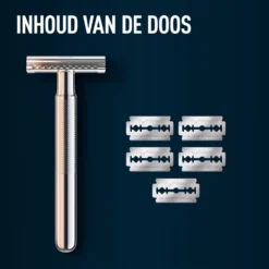 King C. Gillette Double Edge Safety Razor Houder En Scheermesjes -Aanbiedingen Zorg Mooi Winkel 1034198 4