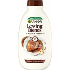 6x Garnier Loving Blends Kokosmelk En Macadamia Shampoo