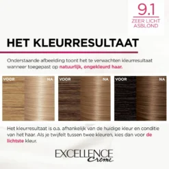 L'Oreal Lu0027Oréal Excellence Creme 9.1 Zeer Licht Asblond 7 L'Oreal Lu0027Oréal Excellence Creme 9.1 Zeer Licht Asblond -Aanbiedingen Zorg Mooi Winkel 1055254 4