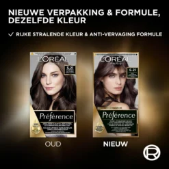 L'Oreal Lu0027Oréal Preference Haarkleuring 5.21 Koel Lichtbruin -Aanbiedingen Zorg Mooi Winkel 1055279 3