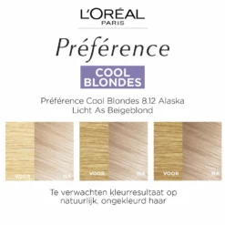 L'Oreal Lu0027Oréal Preference Haarkleuring 8.12 Alaska Licht As Beigeblond - Cool Blondes -Aanbiedingen Zorg Mooi Winkel 1055284 3