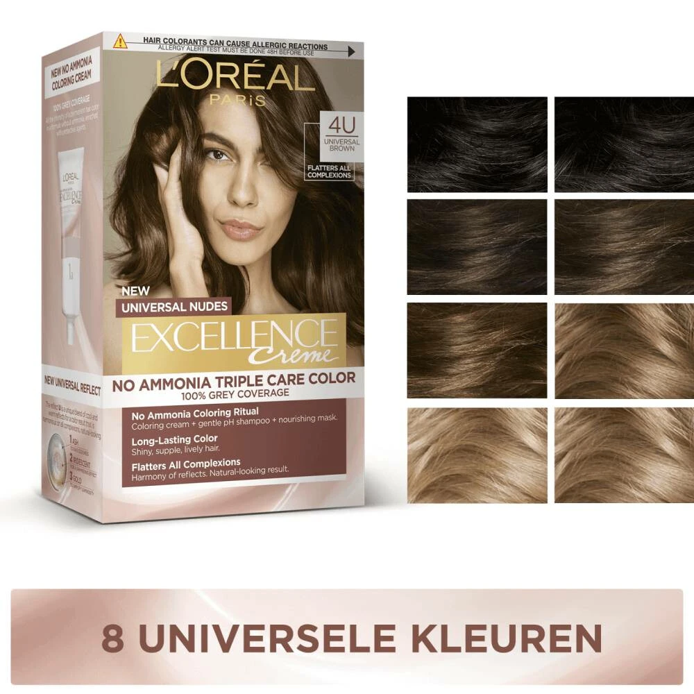 L'Oreal Lu0027Oréal Excellence Creme Universal Nudes 5U Universeel Lichtbruin 6 L'Oreal Lu0027Oréal Excellence Creme Universal Nudes 5U Universeel Lichtbruin - Afbeelding 6