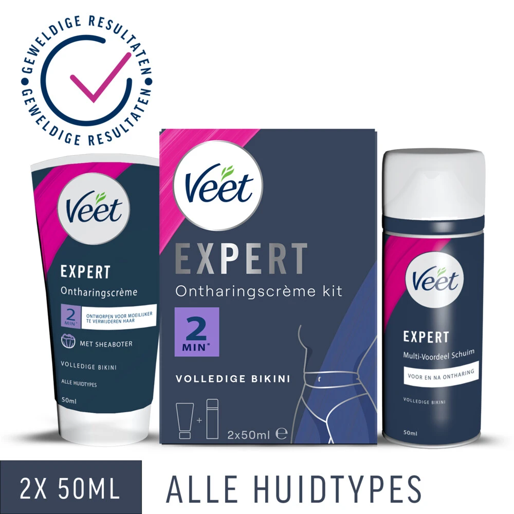 Veet Expert Ontharingscrème Bikini Kit 2 Veet Expert Ontharingscrème Bikini Kit - Afbeelding 2