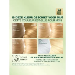 Garnier Nutrisse Crème 93 - Zeer Licht Goudblond 6 Garnier Nutrisse Crème 93 - Zeer Licht Goudblond -Aanbiedingen Zorg Mooi Winkel 132096 3