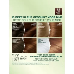 Garnier Nutrisse Creme Haarverf 53 - Licht Goudbruin -Aanbiedingen Zorg Mooi Winkel 132105 3