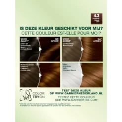 Garnier Nutrisse Creme Haarverf 43 - Goudbruin -Aanbiedingen Zorg Mooi Winkel 132109 3