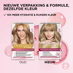 L'Oreal Lu0027Oréal Excellence Creme 8.1 Licht Asblond -Aanbiedingen Zorg Mooi Winkel 724896 4
