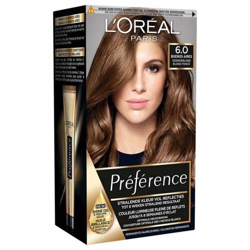 L'Oreal Lu0027Oréal Preference Haarkleuring 06 Ombrie - Donkerblond 2 L'Oreal Lu0027Oréal Preference Haarkleuring 06 Ombrie - Donkerblond - Afbeelding 2